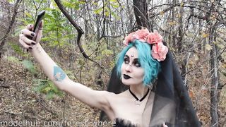 Halloween Cosplayes szuka análba dugva
