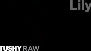 TUSHYRAW - fekete csajszika méretes cunija keményen megkúrva
