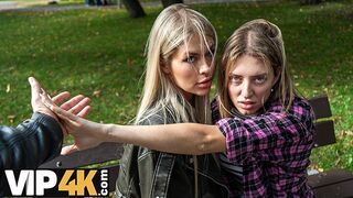 Világos Szőke dögös Zlata Shine megcsalja barátnőjét gigászi faszos főnökkel