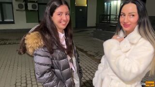 Baráttal szedtünk fel dupla szexy stripat, akiket keményen megbasztunk