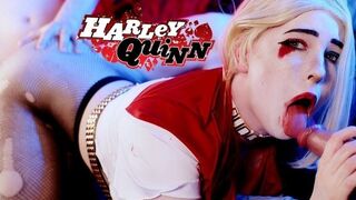 Hatalmas bőrös virsli a harley quinn jelmezben - Mollyredwolf csábítása