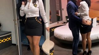 Végre megbasztam a méretes cicis gigászi fenekű milf titkárnőmet a hotel szobában